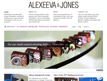 Tablet Screenshot of alexeevajones.com